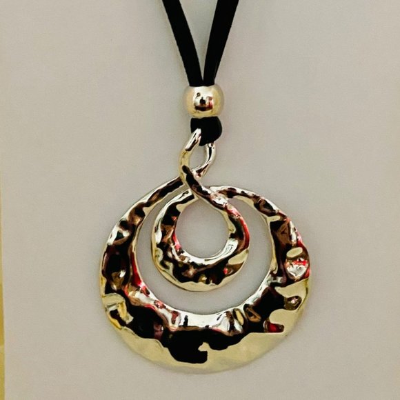 💖 Necklace, Silver Abstract 30 in. /N37 - Picture 3 of 7